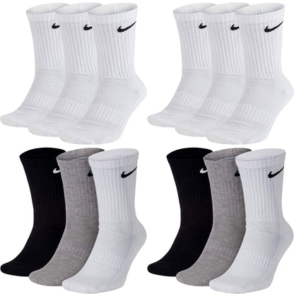 NIKE Unisex U Nk Everyday Cush Crew 3pr Socks