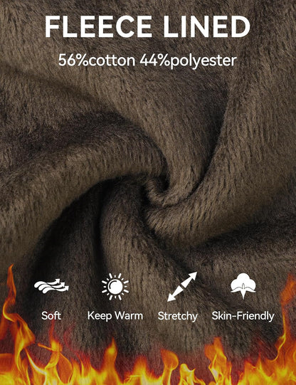 Fleece lining fabric close-up in soft brown, thick cozy interior for warmth