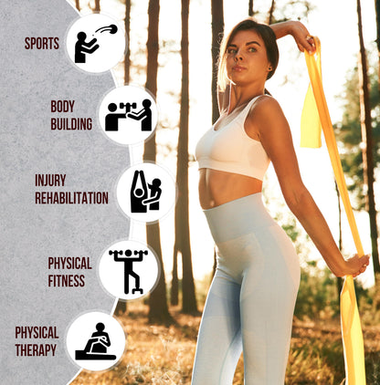 Exercise Bands Resistance Bands for Working Out, Set of 5 Bands