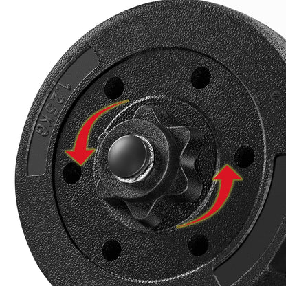 Yaheetech 30KG/25KG/20KG/15KG Adjustable Dumbbells