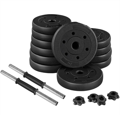 Yaheetech 30KG/25KG/20KG/15KG Adjustable Dumbbells
