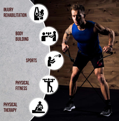 Exercise Bands Resistance Bands for Working Out, Set of 5 Bands