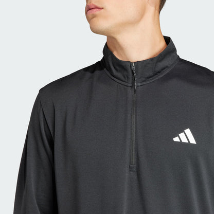 adidas Men's Train Essentials Training 1/4-zip Long Sleeve Tee Sweatshirt