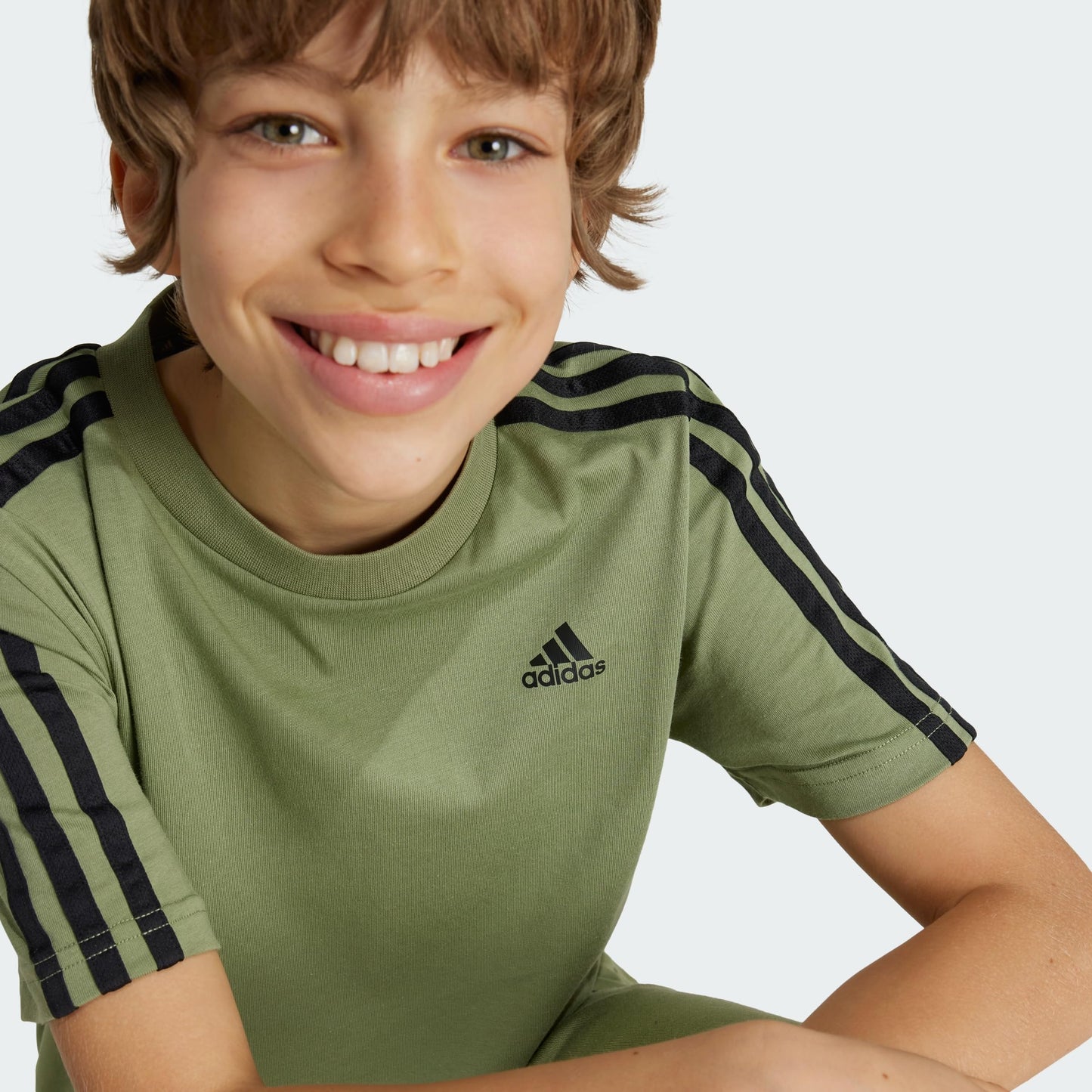 adidas Unisex Kids Essentials 3-Stripes Cotton T-Shirt T-Shirt