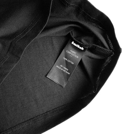 TWITCH Graphic T-Shirt, Regular Fit, 100% Cotton, Black