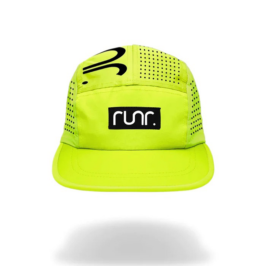 Runr Lumos Reflective Technical Running Hat - Electric Yellow
