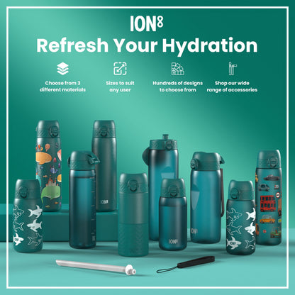 Leak Proof Slim Thermal Steel Water Bottle, Insulated, Automobiles, 500ml (17oz)