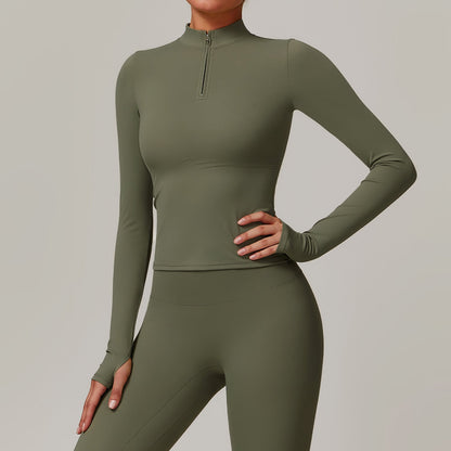 Long sleeved T-shirts yoga clothes