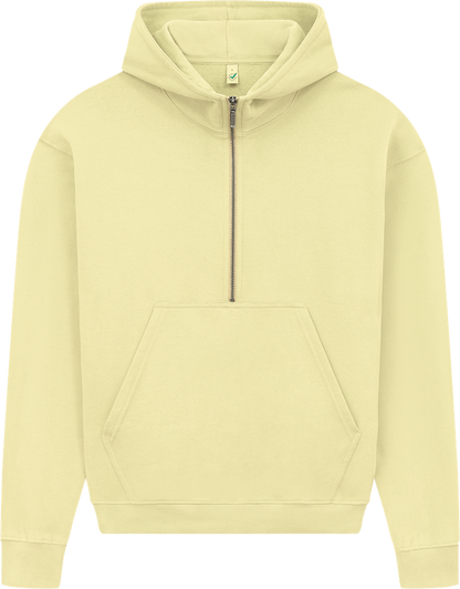 Organic Half Zip Hoodie: Womens