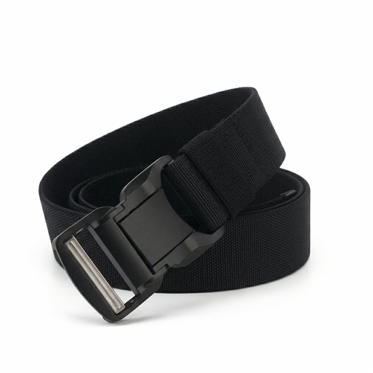 HikeWare™ Elastic Tactical Belt – Quick-Release Stretch Hiking Belt