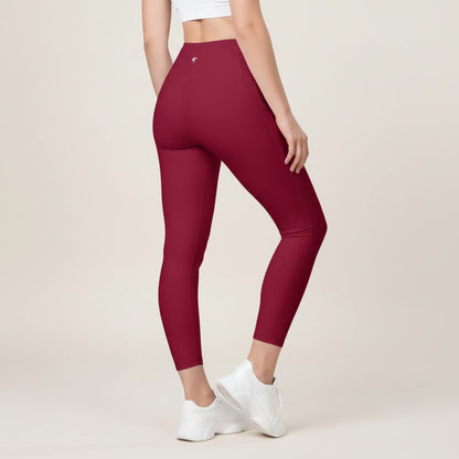GymBumUK Burgundy Leggings with pockets