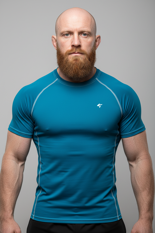 GymBum UK Blue Steel Combat Rash Guard