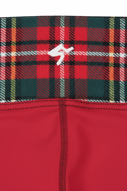 GymBum UK Caledonia Crimson Yoga Capri Leggings