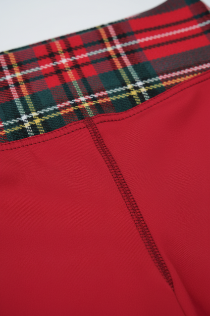 GymBum UK Caledonia Crimson Yoga Capri Leggings