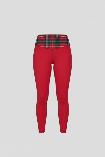GymBum UK Caledonia Crimson Yoga Capri Leggings