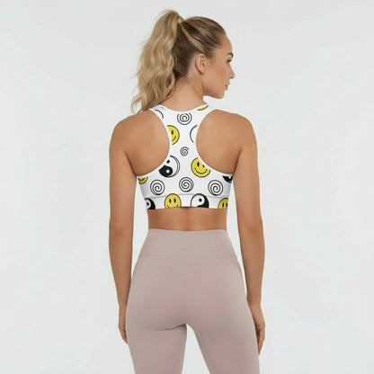The GymBumUK Happiness QuickDry Padded Sports Bra