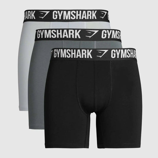GYMSHARK Mid-Rise Camouflage Men's Slim-Fit Boxer Shorts