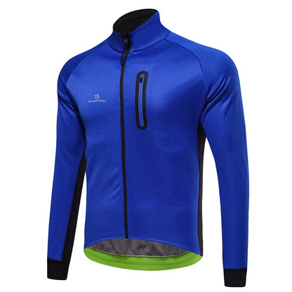 Men Fleece Thermal Cycling Jacket Long Sleeve
