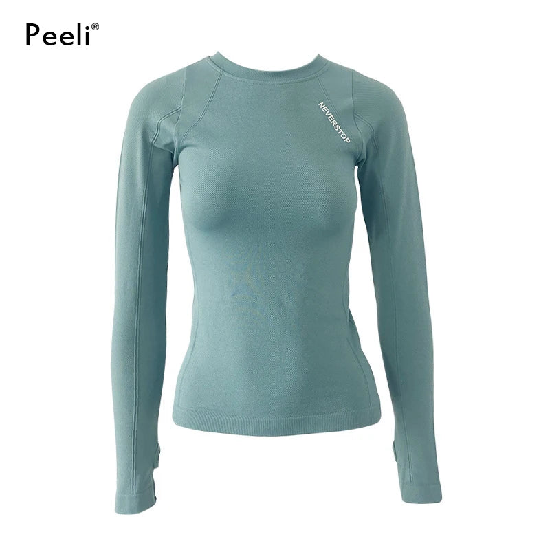 Peeli Women Fitness T-Shirt Long Sleeve