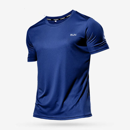 Men's Multicolour Quick Dry Short Sleeve Sport T-Shirt