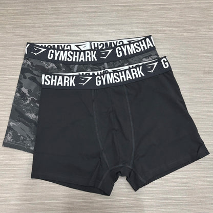 GYMSHARK Mid-Rise Camouflage Men's Slim-Fit Boxer Shorts