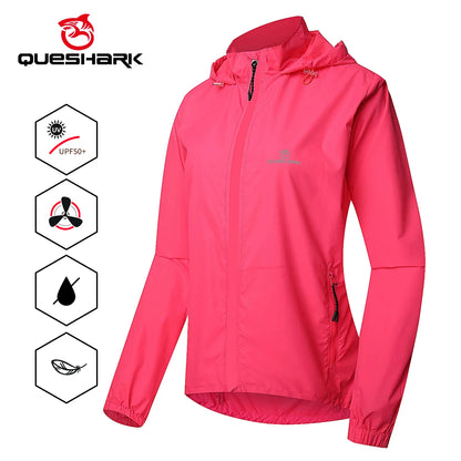 Women Windproof Waterproof Reflective Cycling Jacket