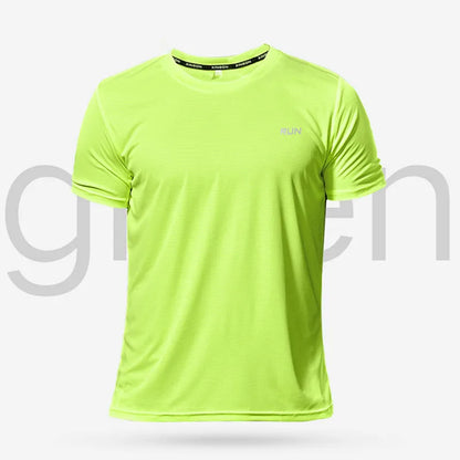 Men's Multicolour Quick Dry Short Sleeve Sport T-Shirt