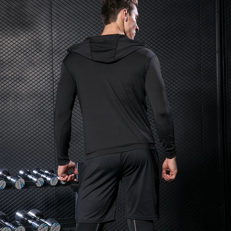 Rashguard Men Compression Sportswear Set