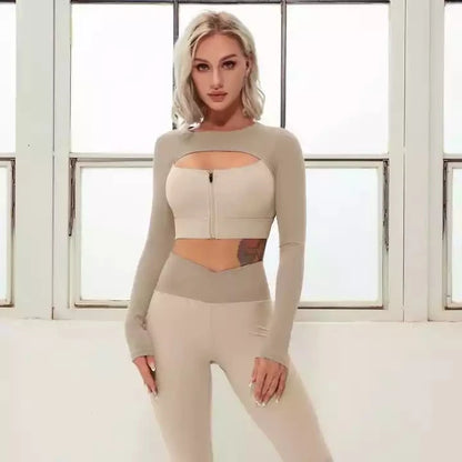 Women's Seamless Quick Dry Gym Top and Leggings Set