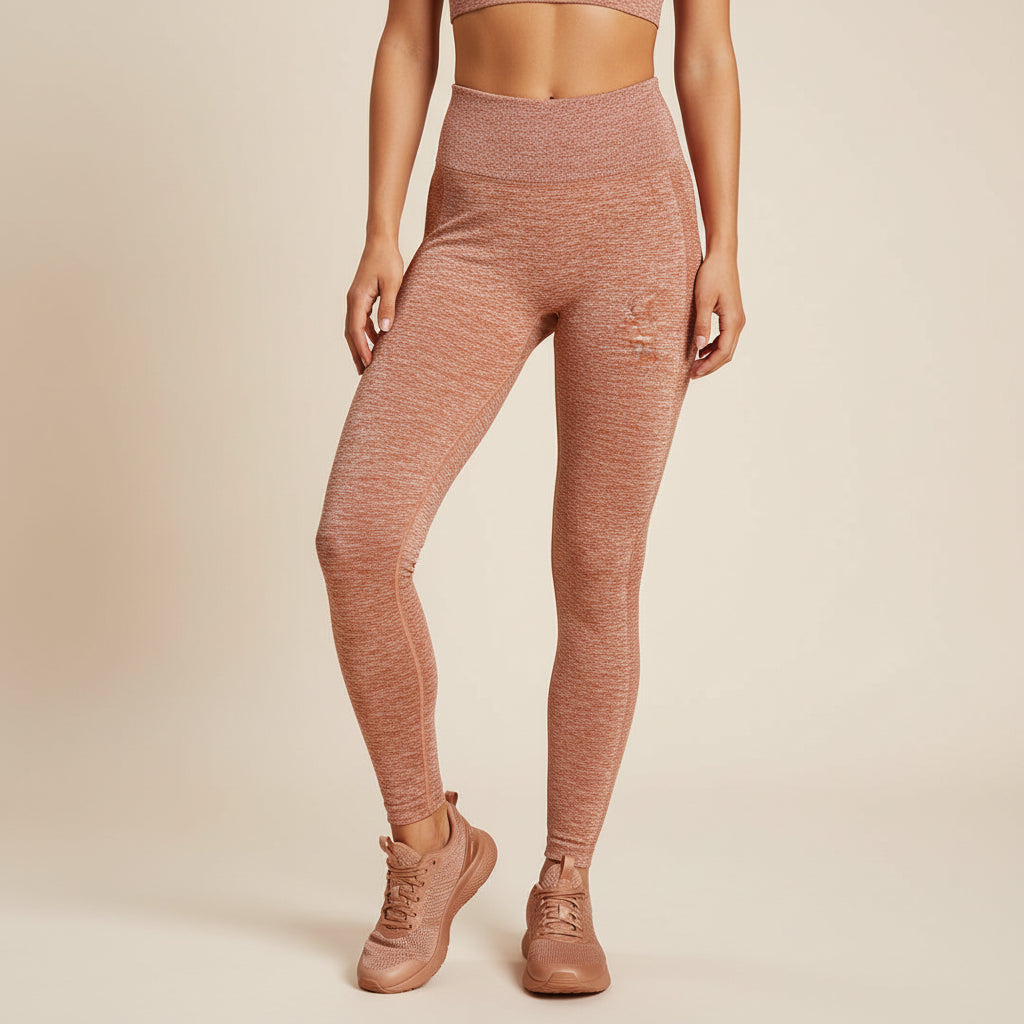 Folded brown fabric on a checkered surface