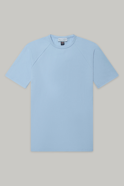 Hoxton Raglan Sleeve Fitted T-shirt - Sky Blue