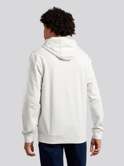 Mens Vintage 1890 Hoodie in Light Grey Marl