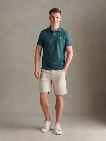 Mens Double Horsemen Polo Shirt Mediterranea