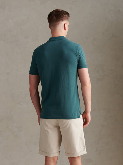 Mens Double Horsemen Polo Shirt Mediterranea