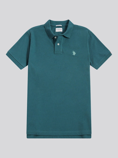 Mens Double Horsemen Polo Shirt Mediterranea