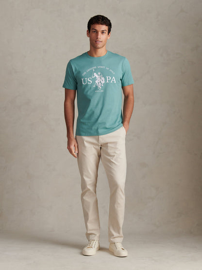 Mens USPA Print Graphic T-Shirt Arctic