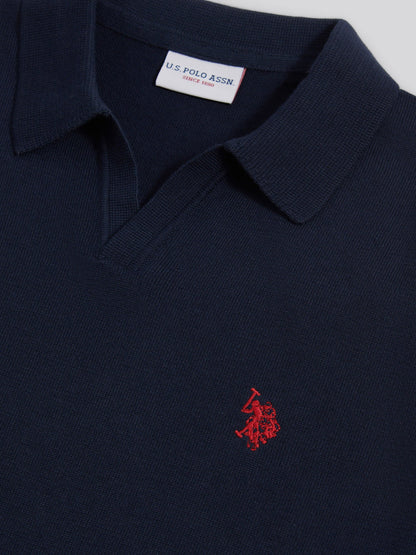 Mens Combed Cotton Double Horsemen Revere Polo Shirt