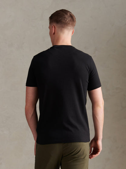 Mens Arch Script Graphic T-Shirt Black