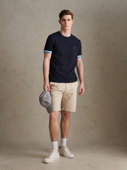 Mens Twill Taped T-Shirt Dark Sapphire Navy