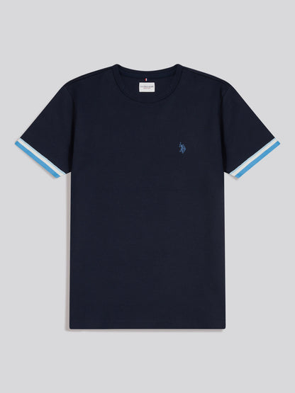 Mens Twill Taped T-Shirt Dark Sapphire Navy