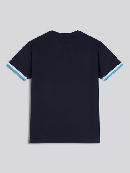 Mens Twill Taped T-Shirt Dark Sapphire Navy