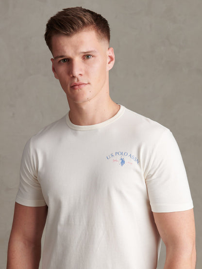 Mens Spirit Of Sport Back Graphic T-Shirt Whisper White