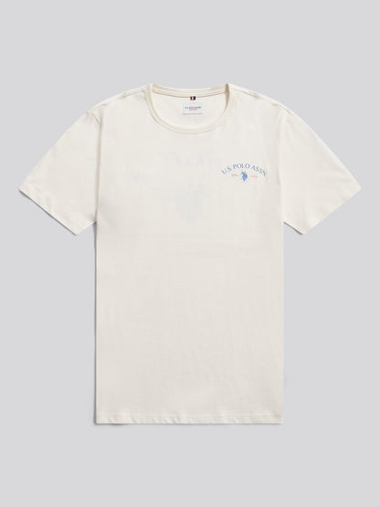 Mens Spirit Of Sport Back Graphic T-Shirt Whisper White