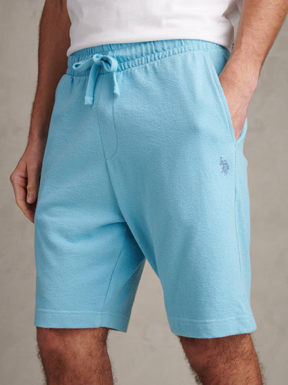 Mens Terry Sweat Shorts Air Blue