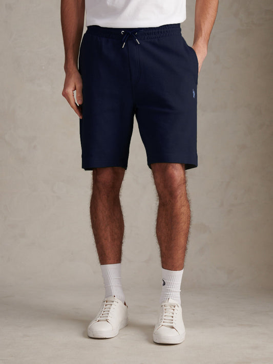 Mens Twill Texture Jersey Short Dark Sapphire Navy / Moonlight Blue DHM