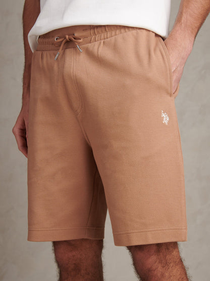 Mens Twill Texture Jersey Short Burro