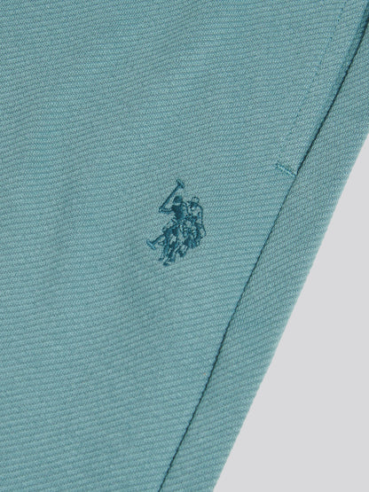 Mens Twill Texture Jersey Short Arctic