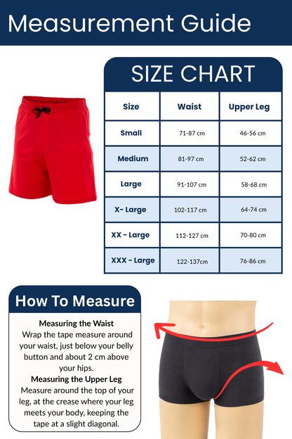 Men's Eco Swim Shorts Red