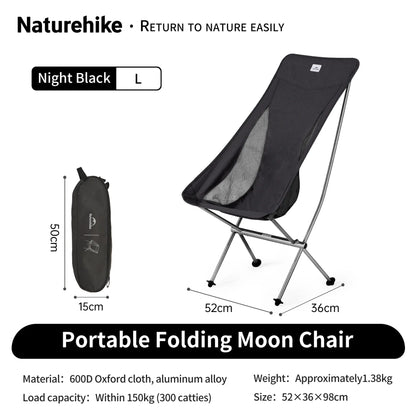 Naturehike YL05 Ultralight Portable Camping Chair (low or high back)
