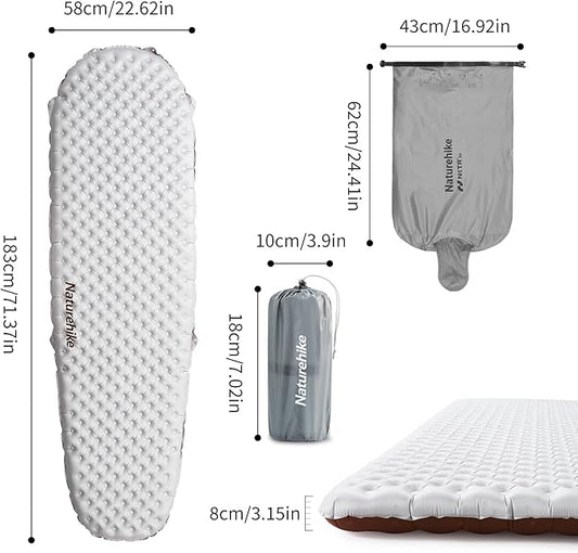 Naturehike TuYe™ R5.8 Ultralight Inflatable  Sleeping Pad Mat